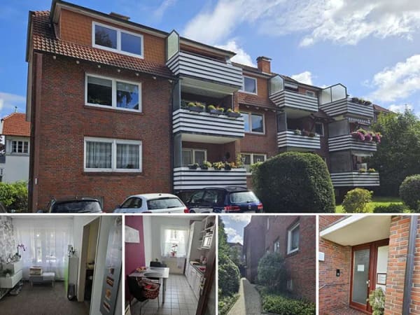 Immobilie in Varel - Kapitalanleger aufgepasst!! Erdgeschosswohnung in zentrumsnaher Lage von Varel – vermietet, mit Kell - Bild 0