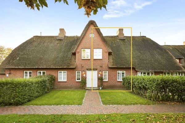 Immobilie in Wrixum - Wrixum/ Pastoratshof: Attraktive 2,5 Zimmer Maisonette- Ferienwohnung mit Kamin und Sauna - Bild 0