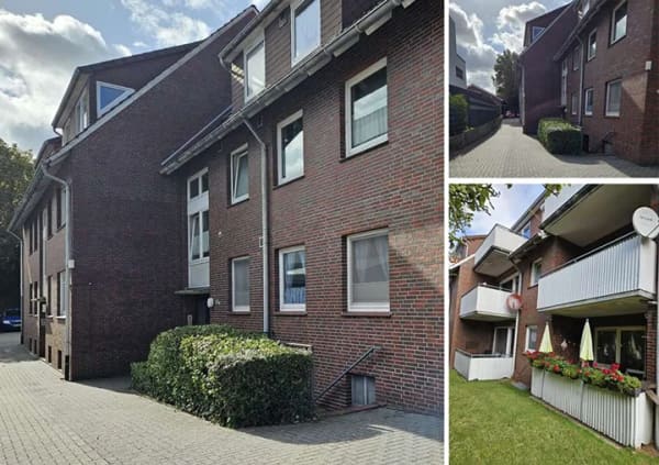 Immobilie in Varel - Solide Kapitalanlage gegenüber der Vareler Mühle – vermietete Erdgeschosswohnung mit Loggia, Keller  - Bild 0