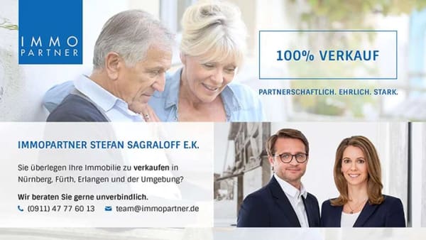Immobilie in Nürnberg - IMMOPARTNER – ZENTRAL. VERMIETET. MIT ENTWICKLUNGSPOTENZIAL. - Bild 2