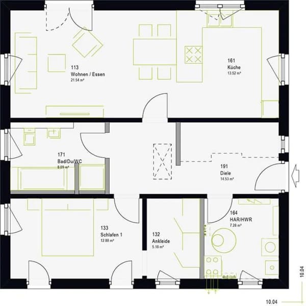 Immobilie in Bischofsmais - Bungalow, 83 qm. Klein, fein und alles MEIN. - Bild 3