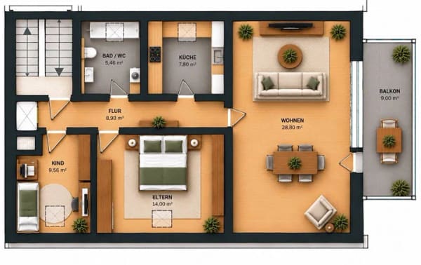 Immobilie in Riegel - Großzügige 3-Zimmer-Dachgeschosswohnung mit Westbalkon, Garage und viel Gestaltungspotenzial ! - Bild 1