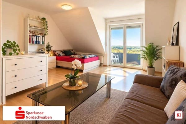 Immobilie in Buchdorf - Charmante Dachgeschosswohnung mit herrlichem Blick ins Grüne! - Bild 0