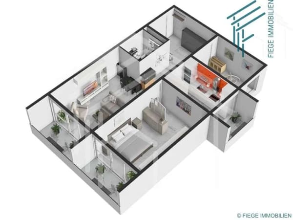 Immobilie in Heusenstamm - Bezugsbereite, helle und moderne 3 Zi.-Whg. mit 3 Balkonen - Bild 3