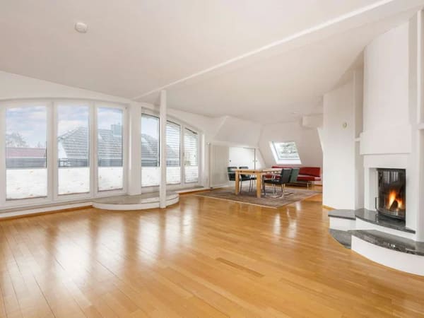 Immobilie in Schöneiche bei Berlin - Idyllic Upstairs - Dachgeschoss mit 3 Terrassen, Kamin & Stellplatz
nahe dem Strandbad Müggelsee - Bild 1