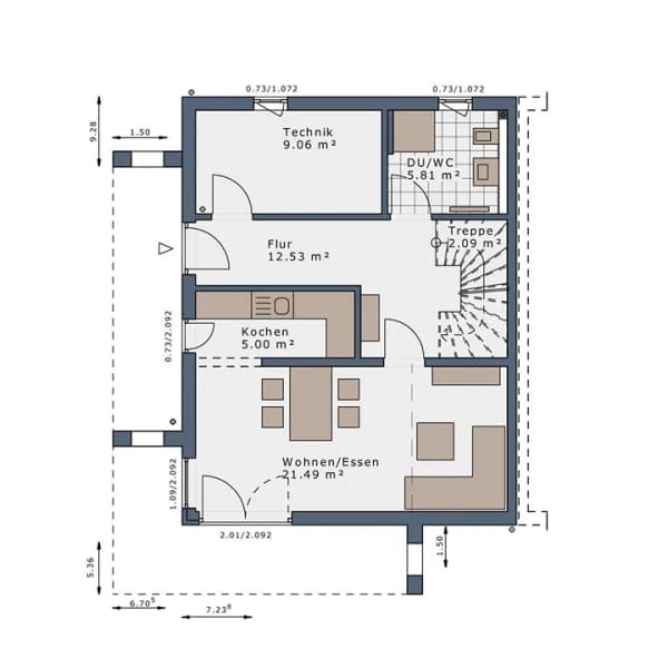 Immobilie in Rückersdorf - energieeffizienter Neubau KfW mit 4 Zimmer und Grundstück in Lauf - Bild 3