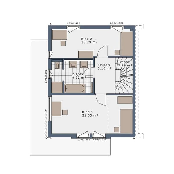 Immobilie in Rückersdorf - energieeffizienter Neubau KfW mit 4 Zimmer und Grundstück in Lauf - Bild 4