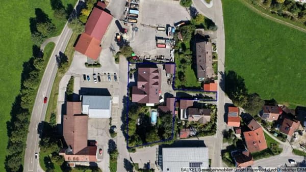 Immobilie in Obergünzburg - Attraktives Wohn- und Geschäftshaus + Grundstück mit Entwicklungspotenzial in Obergünzburg, Allgäu! - Bild 1