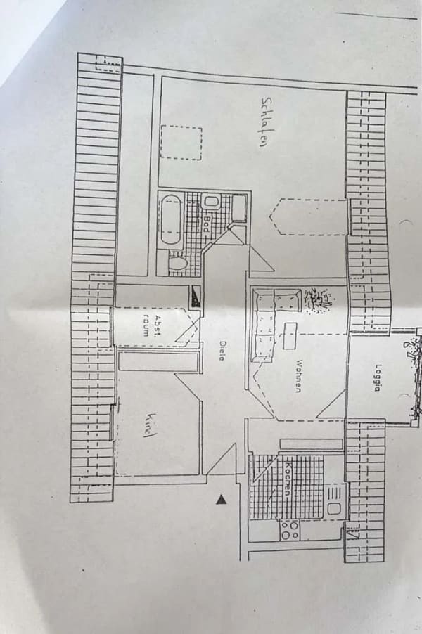 Immobilie in Lengdorf - 3,5-Zimmer Dachgeschoss Wohnung mit Loggia in Erding - Bild 1