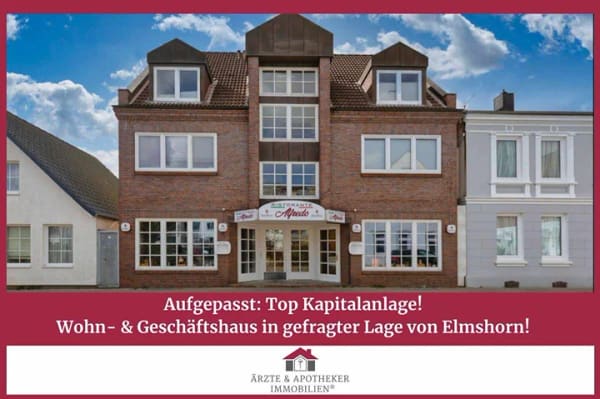 Immobilie in Elmshorn - Top Kapitalanlage! Wohn- & Geschäftshaus in gefragter Lage von Elmshorn! - Bild 0