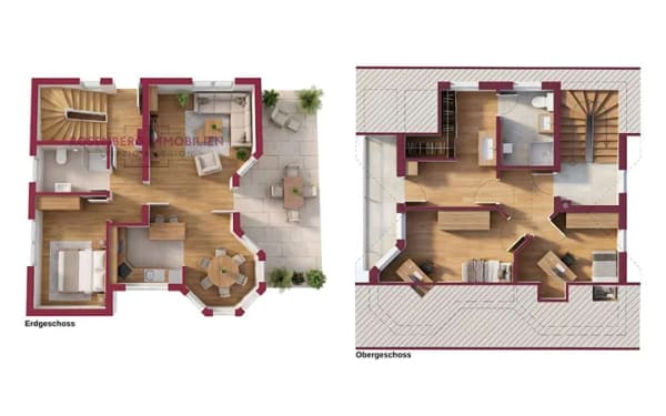 Immobilie in Elstertrebnitz - Provisionsfrei für Käufer: 
Familienhaus mit Traumgarten, Teich, Balkon & Garagen bei Leipzig - Bild 1