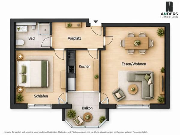 Immobilie in Laupheim - Attraktive 2-Zimmer-Kapitalanlage in zentraler Lage von Laupheim - Bild 4