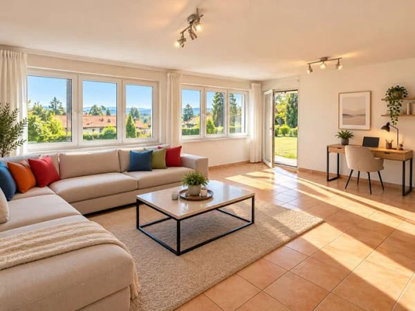 Immobilie in Rickenbach - Schweizer Alpenblick & Barrierefrei: Modernisierte 2,5-Zimmer-EG-Wohnung mit gehobener Ausstattung - Bild 0