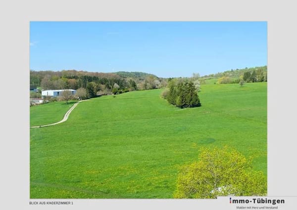 Immobilie in Dettenhausen - Praktische 4-Zimmer Wohnung mit Süd-Balkon und herrlichem Blick ins Grüne - Bild 1
