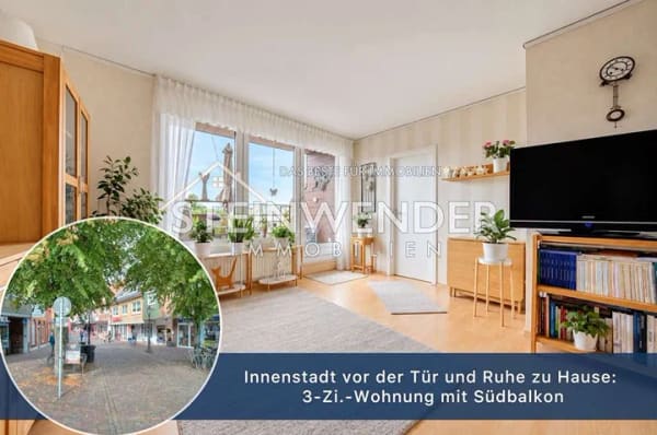 Immobilie in Oldenburg in Holstein - Innenstadt vor der Tür und Ruhe zu Hause: 3-Zi.-Wohnung mit Südbalkon - Bild 0