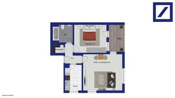 Immobilie in Hirschberg an der Bergstraße - Wohnen in gefragter Lage – 2-Zimmer-Wohnung mit Balkon - Bild 4