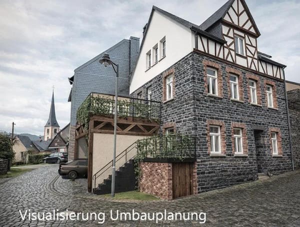 Immobilie in Enkirch - Charmantes Stadthaus Schiefer/Fachwerk sanierungsbedürftig - Bild 0