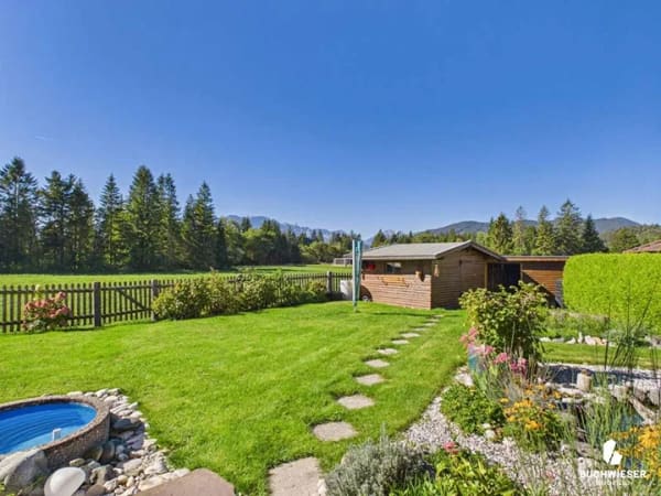 Immobilie in Wallgau - Doppelhaushälfte in Wallgau | Traumlage am Feldrand, Bergblick, Garten & neue Heizung - Bild 3