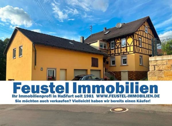 Immobilie in Pfarrweisach - Gepflegt wohnen mit pflegeleichtem Grundstück und viel Platz für die große Familie bzw. 2-Generationen! - Bild 0