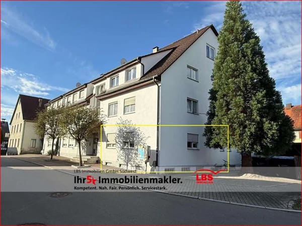 Immobilie in Krauchenwies - Für Kapitalanleger! Gut vermietete 1,5 Zimmer EG-Whg in idyllischer Umgebung - Bild 0