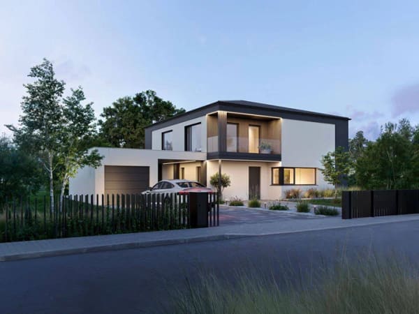 Immobilie in Radeburg - Exklusive Stadtvilla in Radeburg: Modernes Wohnerlebnis auf 174 m² mit architektonischem Anspruch und höchster Energieeffizienz - Bild 2