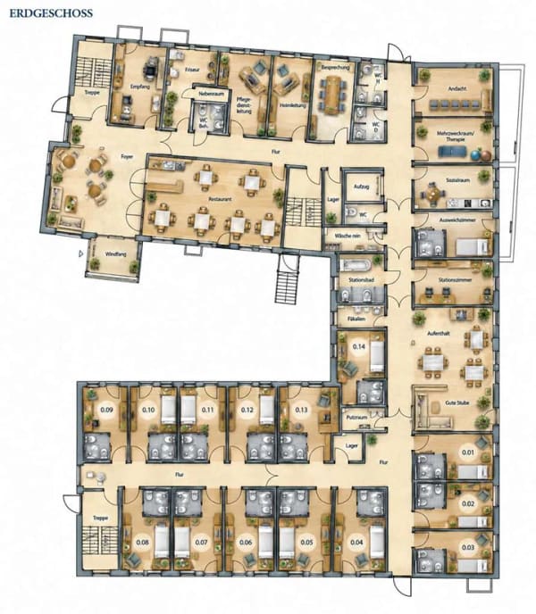 Immobilie in Gilching - 4,3 % Rendite vor den Toren Münchens – Pflege-Apartment im Pichlmayr Senioren-Zentrum Gilching - Bild 1