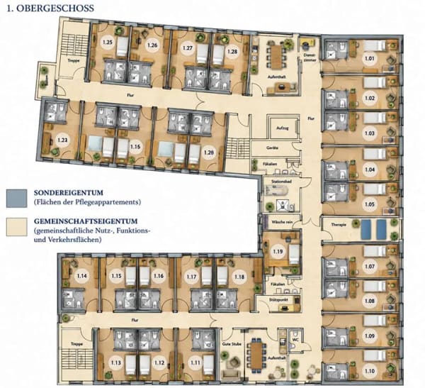 Immobilie in Gilching - 4,3 % Rendite vor den Toren Münchens – Pflege-Apartment im Pichlmayr Senioren-Zentrum Gilching - Bild 4