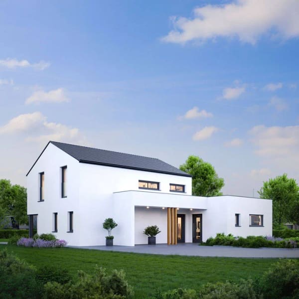 Immobilie in Großharthau - Elegante Stadtvilla ELK Duo 183: Modernes Wohnen auf höchstem Niveau mit lichtdurchflutetem Design und exklusivem Wohnkomfort in Großharthau - Bild 1