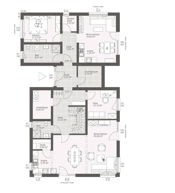 Immobilie in Großharthau - Elegante Stadtvilla ELK Duo 221: Modernes Wohndesign und kompromisslose Energieeffizienz in Großharthau - Bild 2