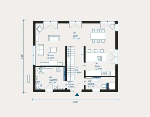 Immobilie in Bad Salzschlirf - Bad Salzschlirf: City Villa 6 - Stadtvilla für Alltag und eigene Ideen - Bild 1