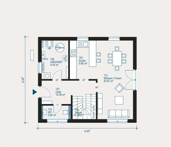 Immobilie in Kalbach - Kalbach-Mittelkalbach-Mittelkalbach: Pure Home 7 - Kompakt geplant, voller Möglichkeiten - Bild 2