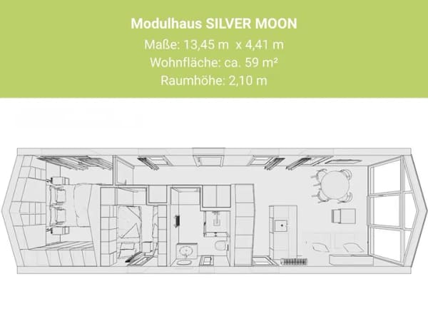 Immobilie in Schönefeld - Nestio Modulhaus / TinyHouse / EH55 / Energie A / Bauantrag inkl. - Bild 0