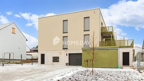 Immobilie in Kürnach - Neubau/Erstbezug! Zwei-Zimmer-Wohnung mit überdachter Terrasse und Garten - Bild 2