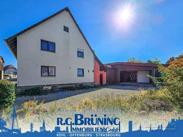 Immobilie in Rheinau - 1-2-Familienhaus mit Nebengebäude und Doppelgarage in Rheinau - Bild 0