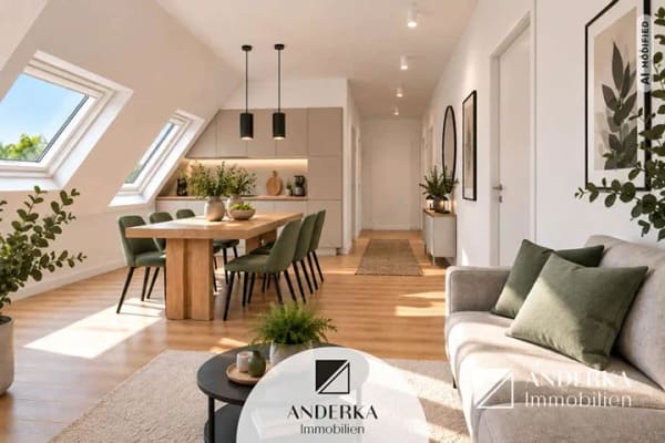 Immobilie in Haunsheim - Adler Areal: KfW-55-Dachgeschosswohnung mit Balkon – provisionsfrei! - Bild 0