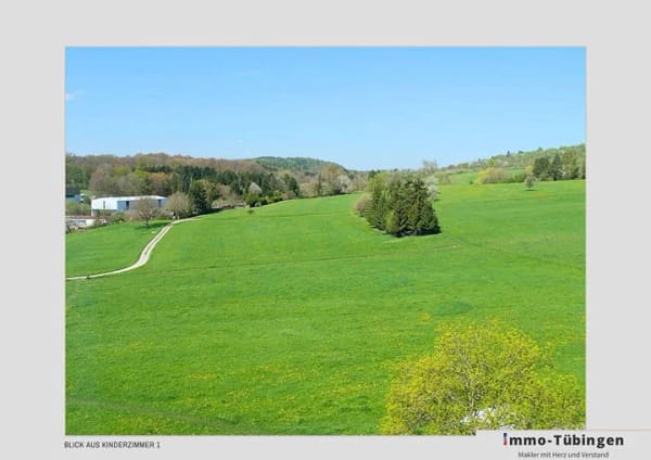 Immobilie in Dettenhausen -  Praktische 4-Zimmer Wohnung mit Süd-Balkon und herrlichem Blick ins Grüne - Bild 1