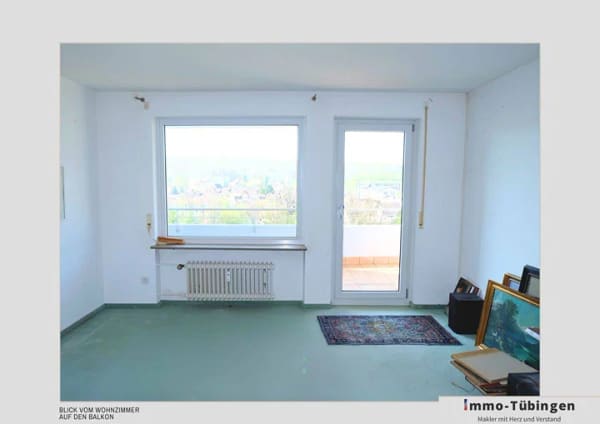 Immobilie in Dettenhausen -  Praktische 4-Zimmer Wohnung mit Süd-Balkon und herrlichem Blick ins Grüne - Bild 2