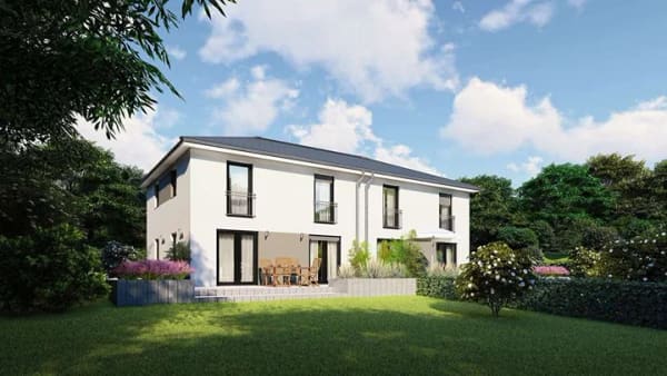 Immobilie in Egglkofen - Ihr neues Zuhause mit Freiraum: Exklusive Doppelhaushälfte „Graz“ mit eigenem Grundstück - Bild 0
