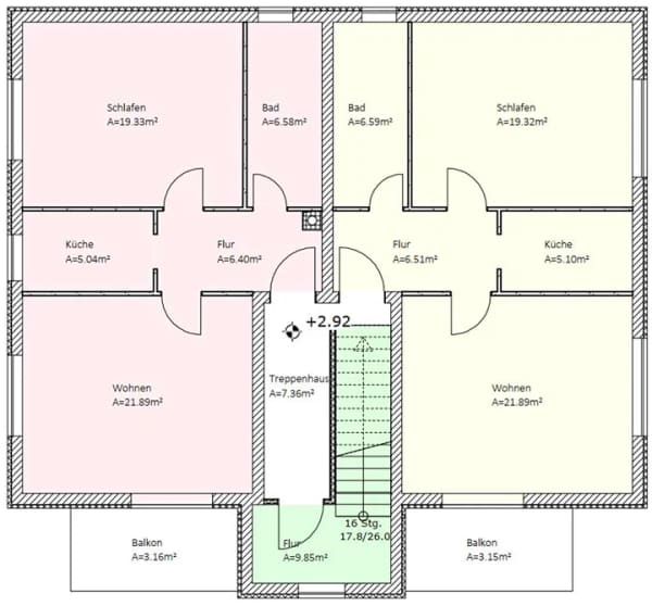Immobilie in Augustusburg - 2 Wohnungen im 1. OG mit Balkon zu verkaufen | Gesamtpaket aus 3 Einheiten für 235.000 € - Bild 1