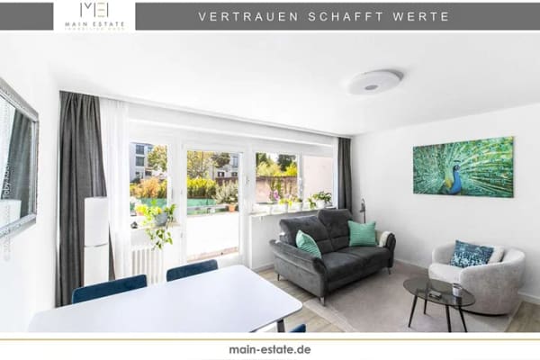 Immobilie in Neu-Isenburg - Kapitalanlage im Hochparterre: Gepflegte 2-Zimmer-Wohnung mit Süd-Ost-Balkon - Bild 0