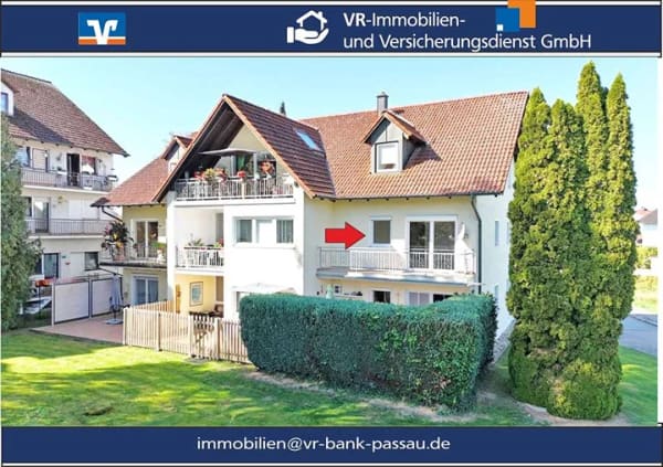 Immobilie in Pocking - Großzügiges Wohnen mit Blick ins Grüne – Freie 2-Zimmer-Eigentumswohnung mit Balkon und Tiefgaragens - Bild 0