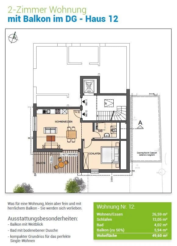 Immobilie in Schlaitdorf - Erdgeschosswohnung in Schlaitdorf - Bild 2
