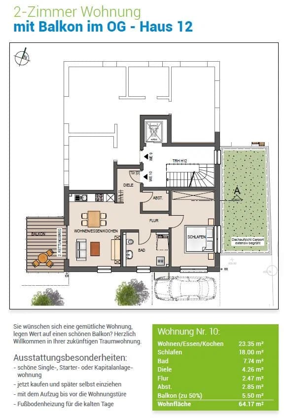 Immobilie in Schlaitdorf - Etagenwohnung in Schlaitdorf - Bild 4