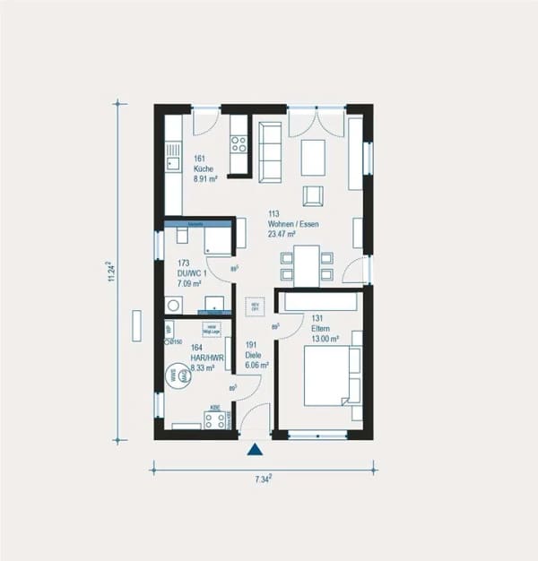 Immobilie in Geltendorf - Individuell geplantes Fertighaus "Cozy 3" in Geltendorf - Flexibles Wohnen mit allkauf-Die - Bild 4