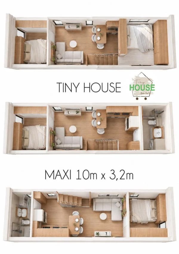 Immobilie in Bad Grönenbach - PREMIUM Tiny House MAXI+ | 35m² | ERSTWOHNSITZ | WINTERFEST | Schlüsselfertig | Mobilheim | Mobilhaus | 2,5 Zimm. | GEG | Modulhaus | NEW HOUSING | BAR-TOF - Bild 0