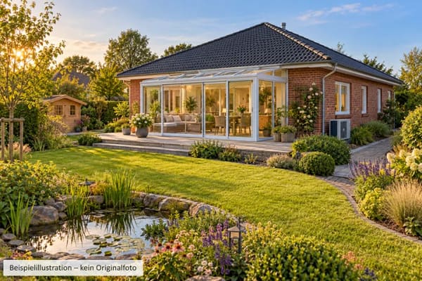 Immobilie in Schashagen - Gepflegter Massivbungalow nahe der Ostsee – mit Wintergarten, Wärmepumpe und liebevoll angelegtem Garten als Kapitalanlage - Bild 0