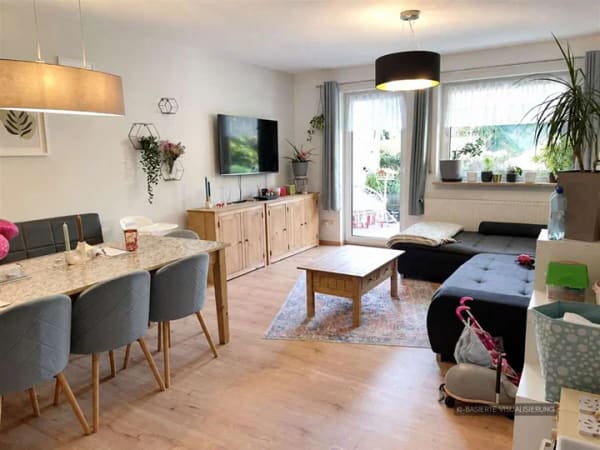Immobilie in Zapfendorf - Lichtdurchflutete 3 - Zimmer - Terrassenwohnung mit Gartenanteil und Außenstellplatz - Bild 0