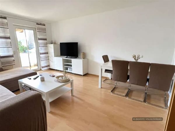 Immobilie in Zapfendorf - Sonnige 3-Zimmer-Wohnung mit Balkon, Gartenanteil und 2 Außenstellplätzen - Bild 1