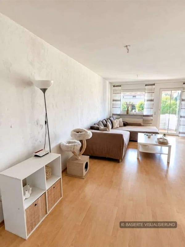 Immobilie in Zapfendorf - Sonnige 3-Zimmer-Wohnung mit Balkon, Gartenanteil und 2 Außenstellplätzen - Bild 2