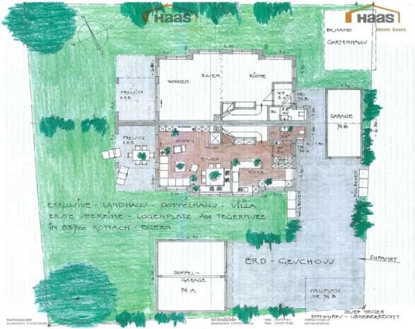 Immobilie in Tegernsee - Exklusive Landhaus Doppelhaus Villa erste Seereihe - Bild 0
